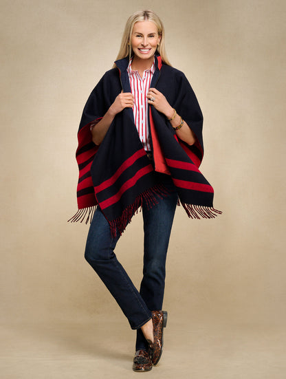 Talbots REVERSIBLE DOUBLE FACE RUANA