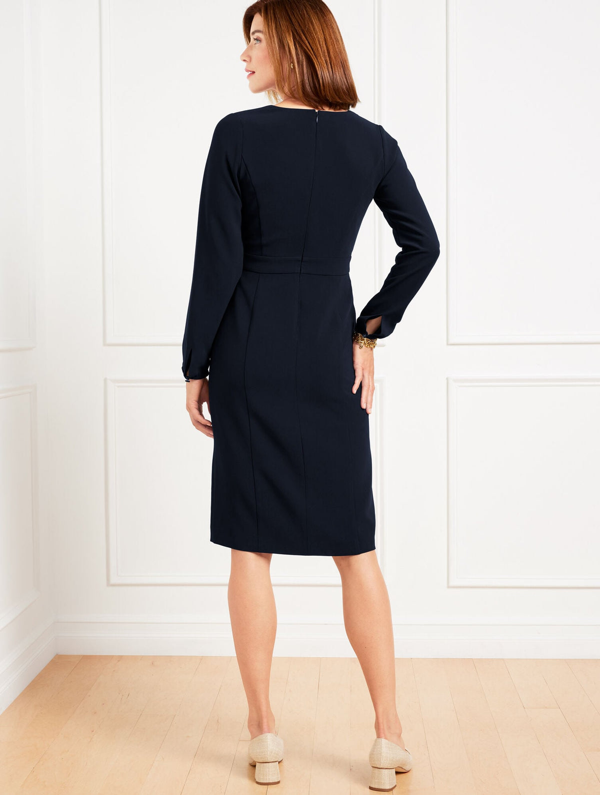 Talbots EASY TRAVEL LONG SLEEVE DRESS