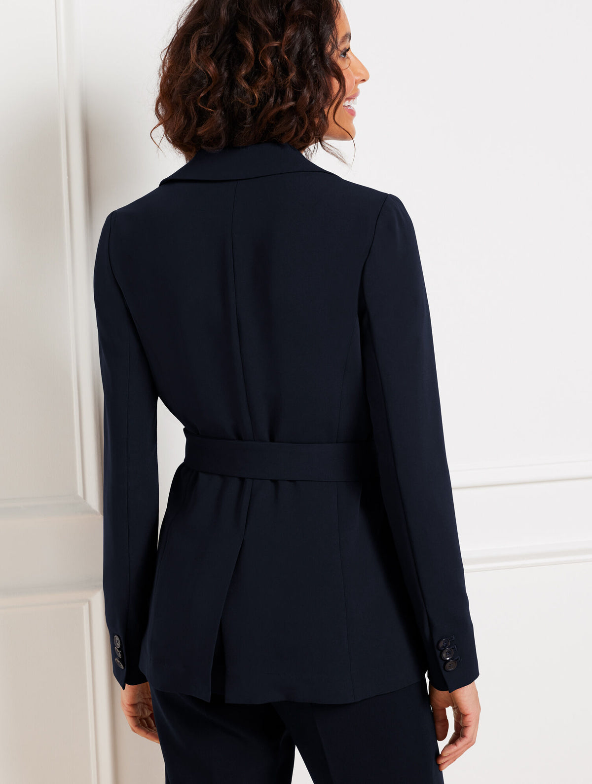 Talbots EASY TRAVEL TIE WAIST BLAZER