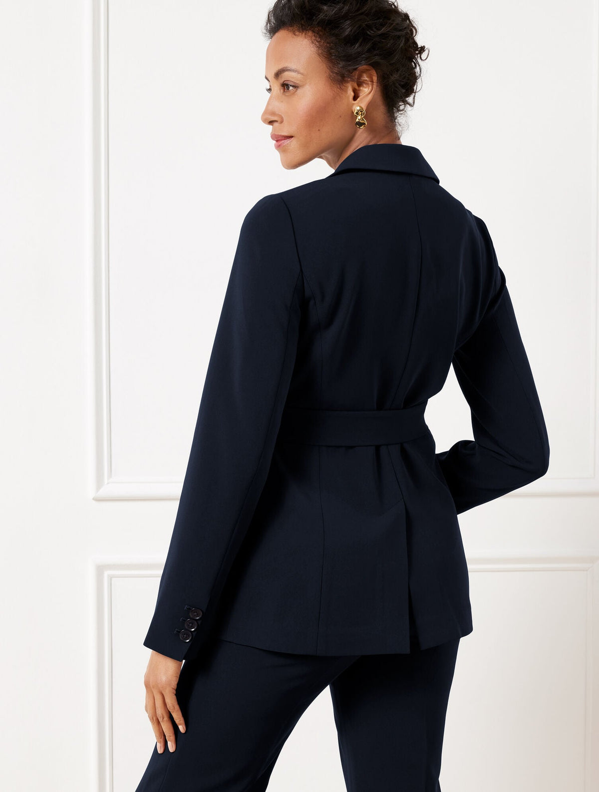 Talbots EASY TRAVEL TIE WAIST BLAZER