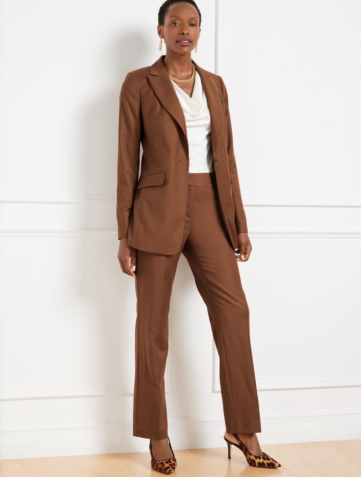 Talbots LUXE ITALIAN FLANNEL BLAZER