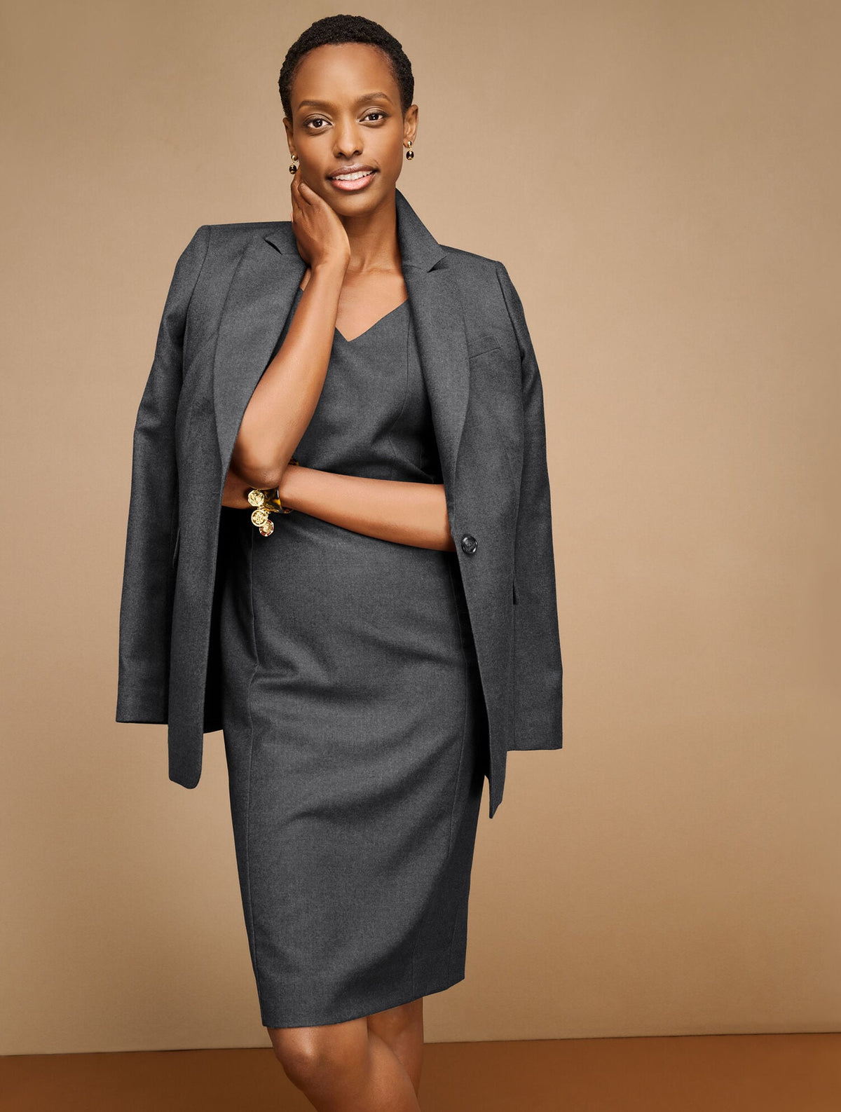 Talbots LUXE ITALIAN FLANNEL BLAZER