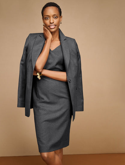 Talbots LUXE ITALIAN FLANNEL BLAZER
