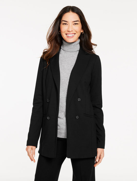 Talbots LUXE PONTE NO CLOSE BLAZER