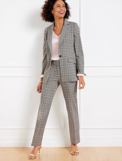 Talbots LAKE GLEN PLAID STRAIGHT LEG PANTS