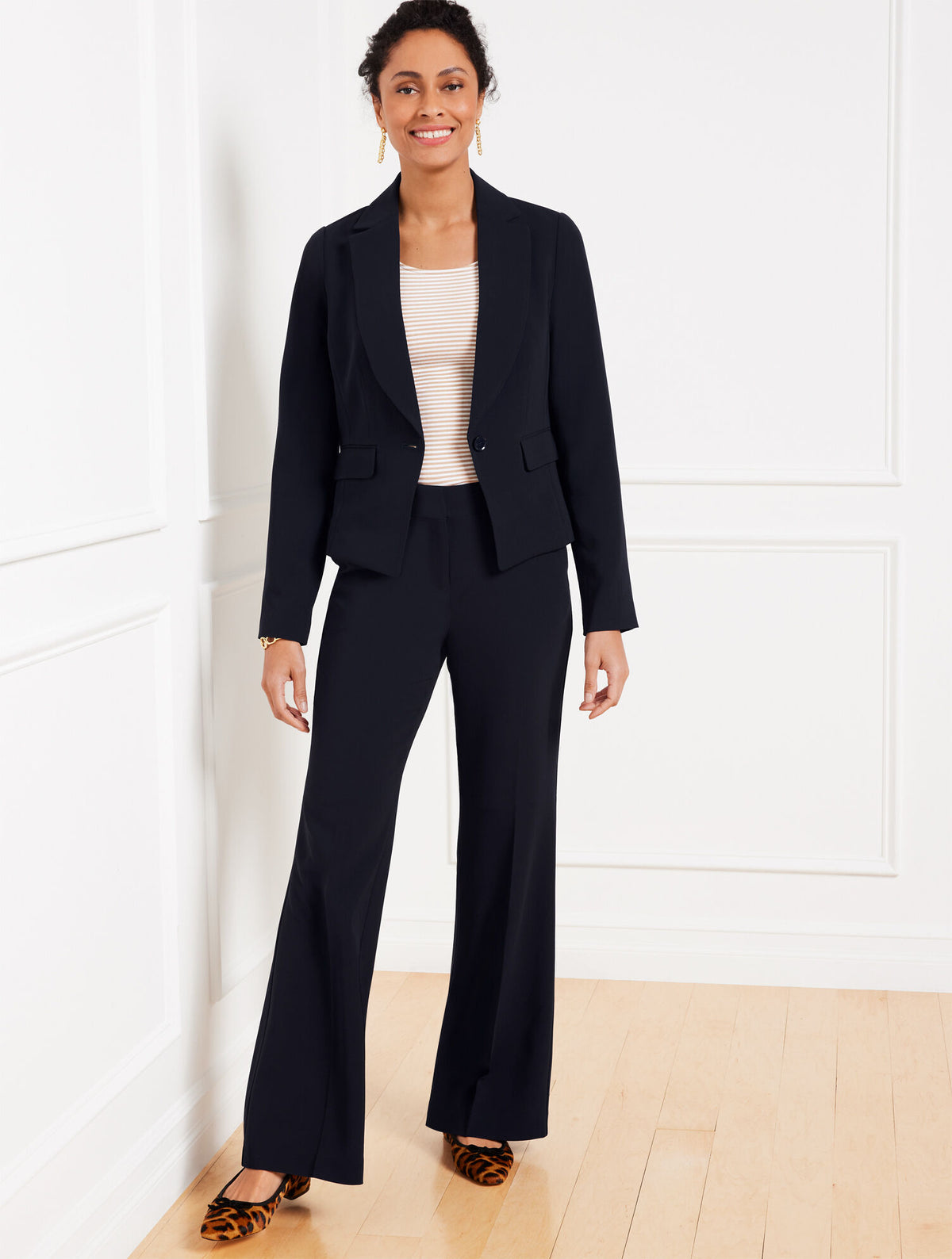 Talbots EASY TRAVEL FLARE LEG PANTS