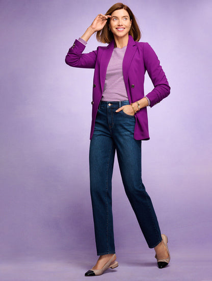 Talbots HIGH WAIST RELAXED LEG JEANS - STILLWELL WASH