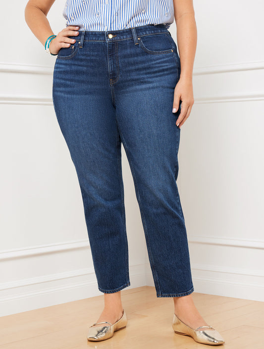 Talbots SLIM STRAIGHT ANKLE JEANS - BETTINA WASH