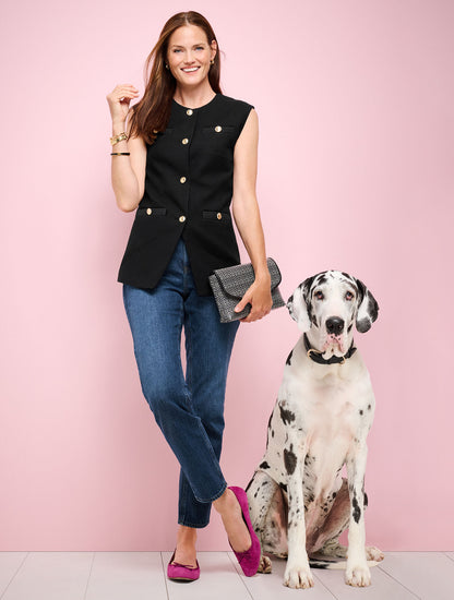 Talbots SLIM STRAIGHT ANKLE JEANS - BETTINA WASH