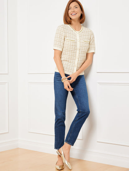 Talbots SLIM STRAIGHT ANKLE JEANS - BETTINA WASH