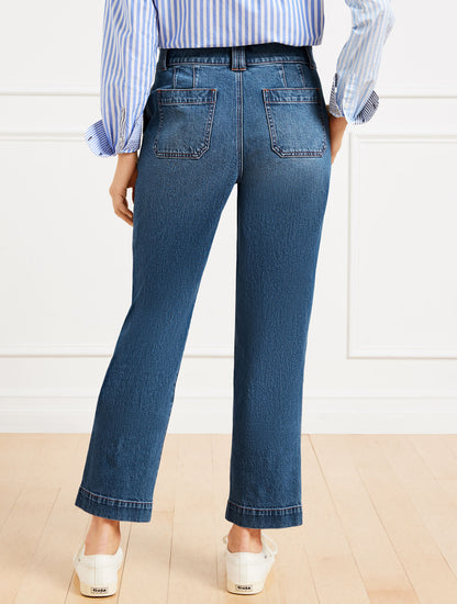 Talbots STRAIGHT ANKLE JEANS - SYDNEY WASH