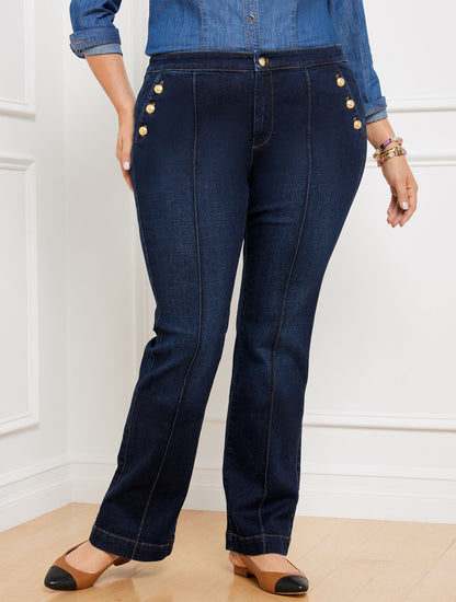 Talbots SAILOR FLARE LEG JEANS - LILLIA WASH