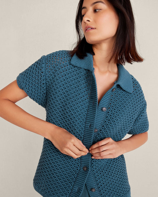 Talbots ORGANIC COTTON KNOT STITCH CARDIGAN
