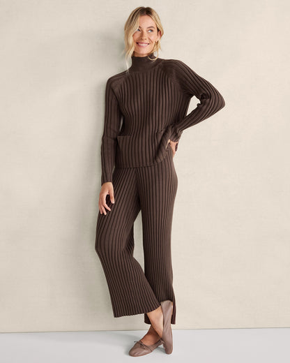 Talbots ORGANIC COTTON RIB KNIT PANTS