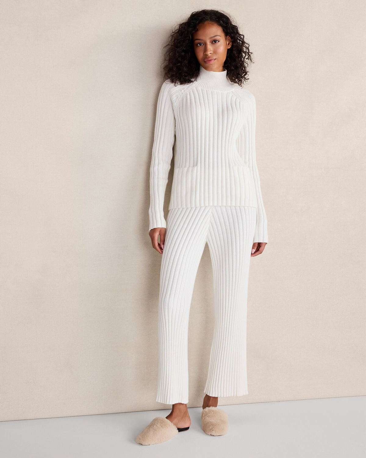 Talbots ORGANIC COTTON RIB KNIT PANTS