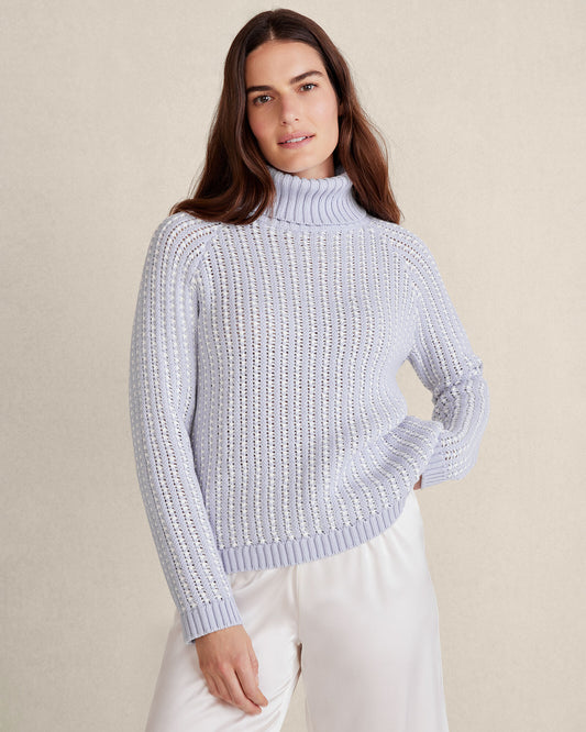 Talbots TEXTURE STITCH TURTLENECK