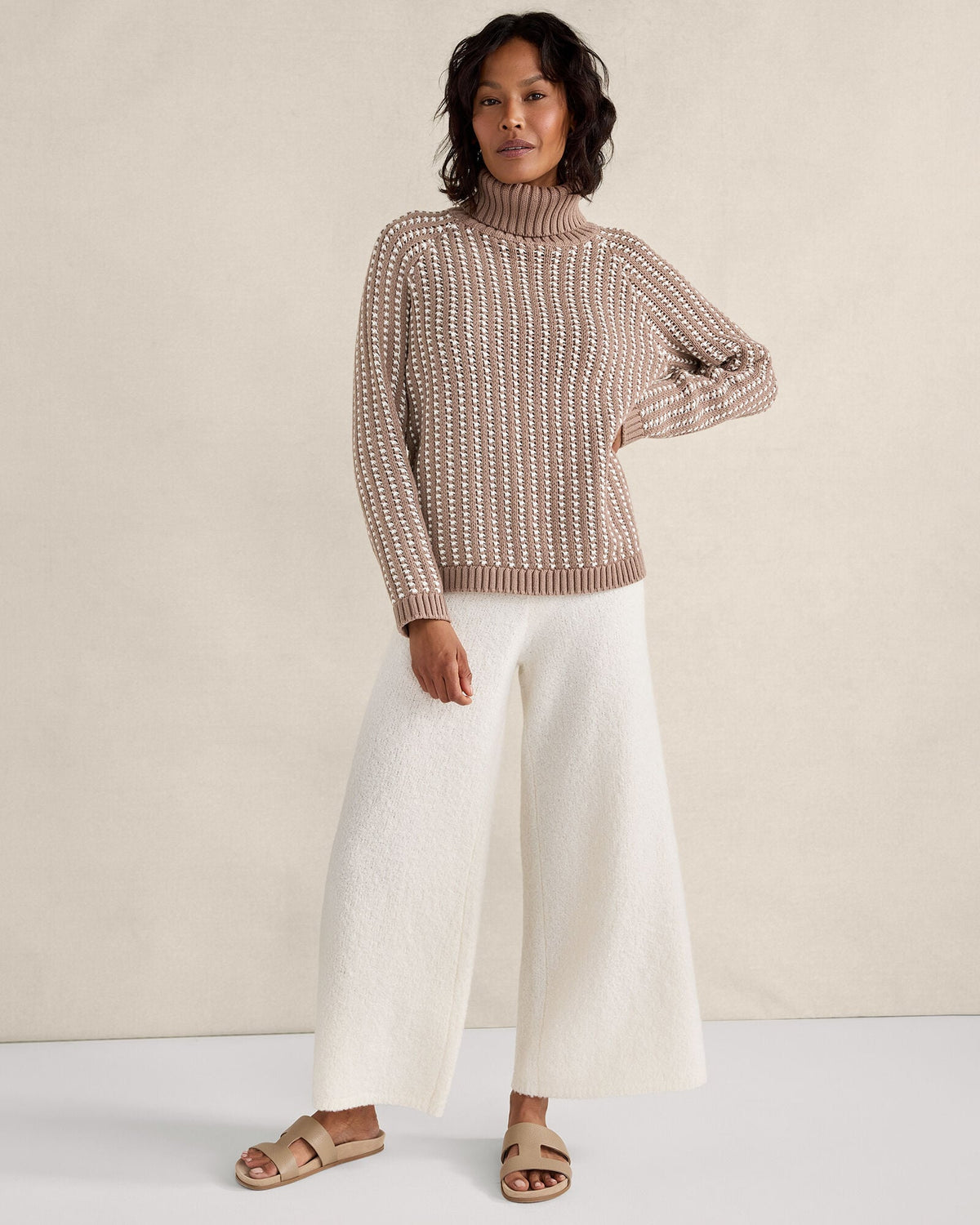 Talbots TEXTURE STITCH TURTLENECK