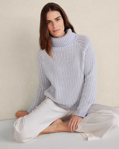 Talbots TEXTURE STITCH TURTLENECK