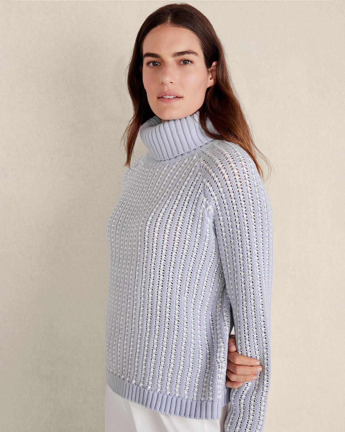 Talbots TEXTURE STITCH TURTLENECK
