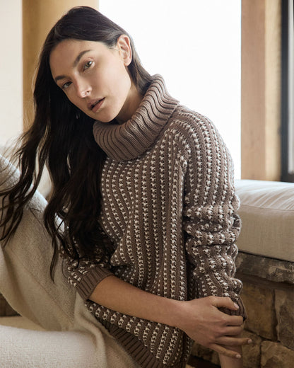 Talbots TEXTURE STITCH TURTLENECK
