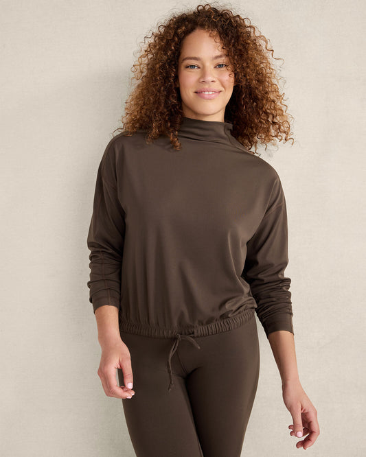 Talbots BALANCE FUNNEL-NECK PULLOVER