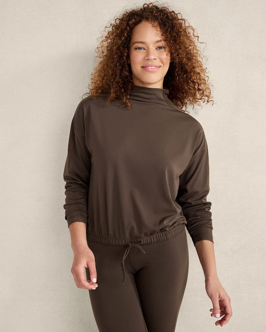 Talbots BALANCE FUNNEL-NECK PULLOVER