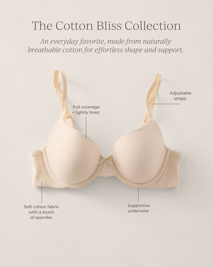 Talbots COTTON BLISS LIGHTLY-LINED PERFECT COVERAGE BRA