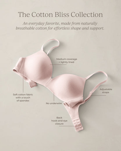 Talbots COTTON BLISS LIGHTLY-LINED NO-WIRE T-SHIRT BRA