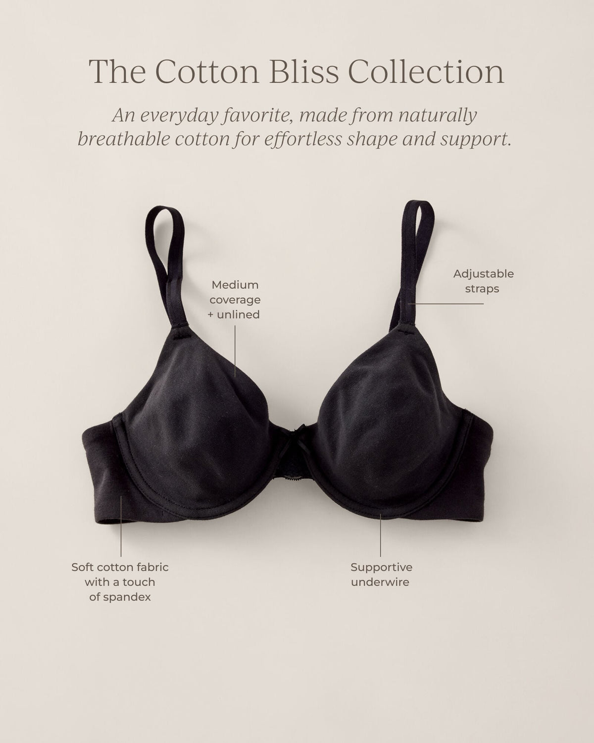 Talbots COTTON BLISS UNLINED T-SHIRT BRA