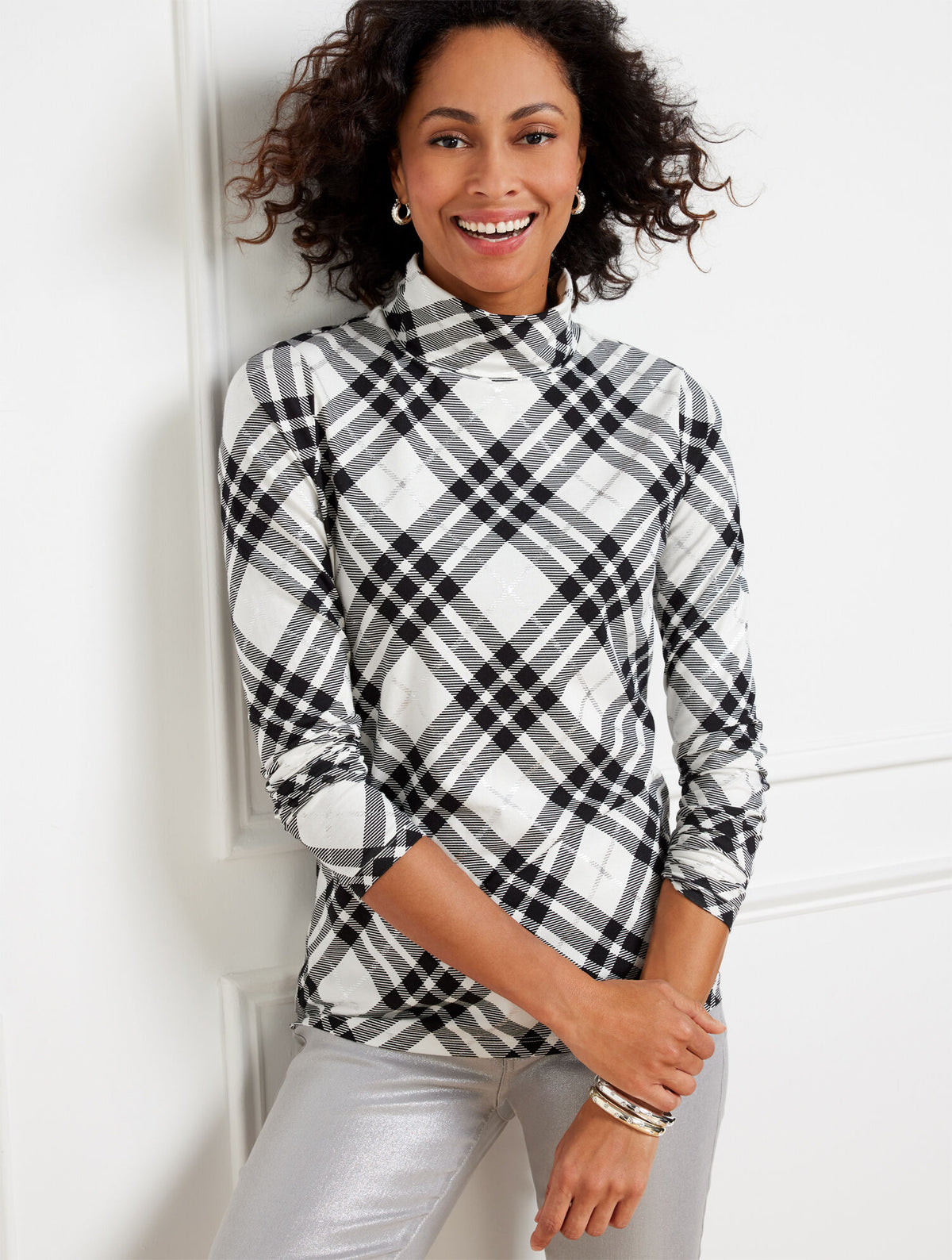 Talbots TURTLENECK - TIMELESS TARTAN