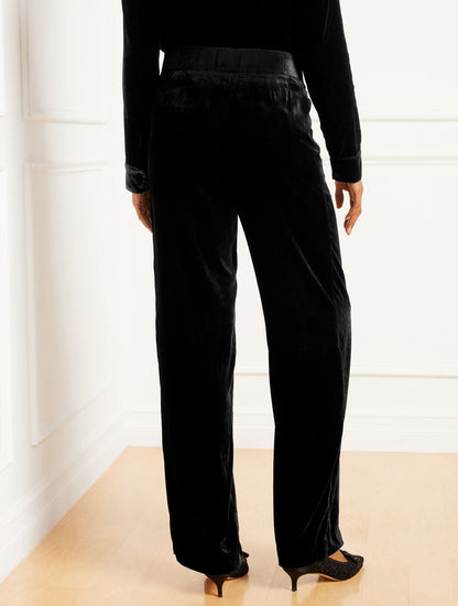 Talbots WIDE LEG EFFORTLESS VELVET PANTS
