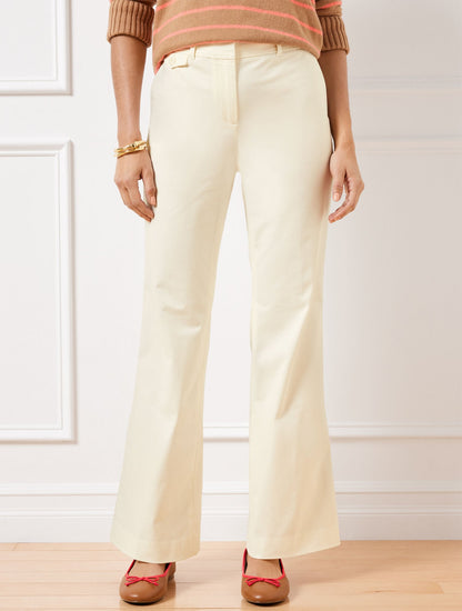 Talbots FLARE LEG TWILL PANTS