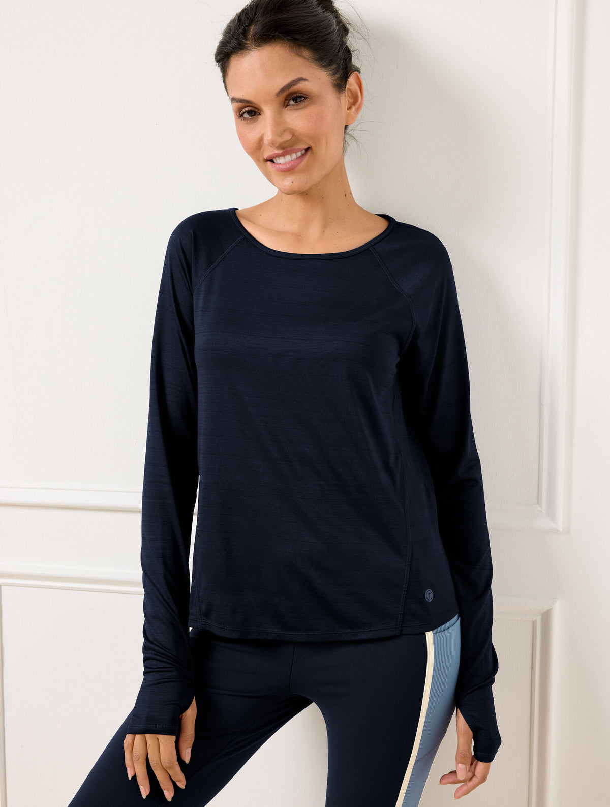 Talbots COOL SLUB ACTIVE LONG SLEEVE TEE