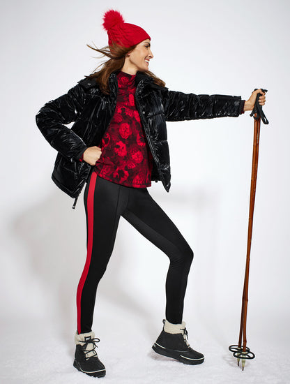 Talbots MODAL FRENCH TERRY MOCKNECK PULLOVER - FLORAL HAZE