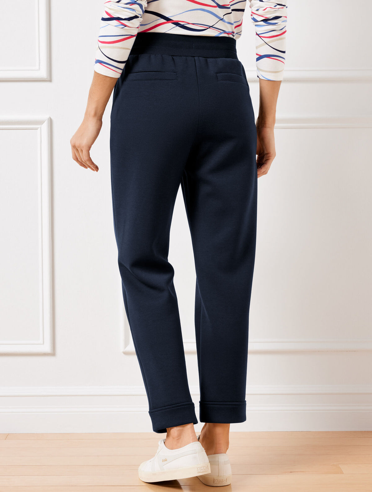 Talbots AIRKNIT STRETCH STRAIGHT LEG CUFF PANTS