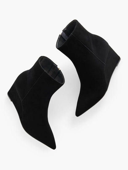Talbots EMMA SUEDE WEDGE BOOTIE