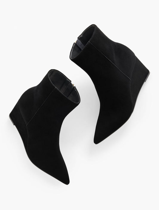 Talbots EMMA SUEDE WEDGE BOOTIE