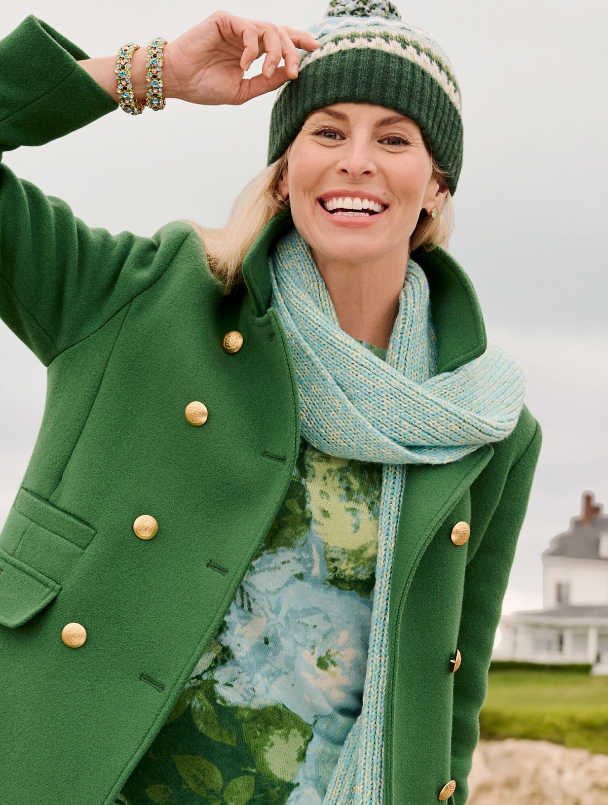 Talbots SHAKER STITCH SCARF - MARL