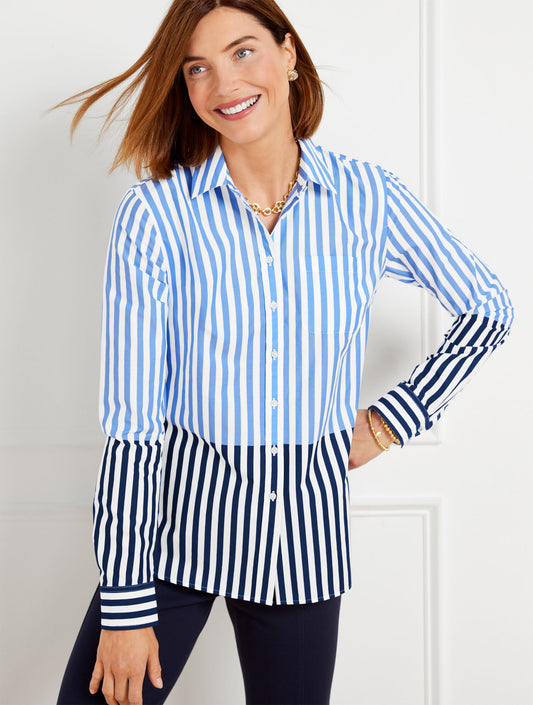 Talbots MODERN CLASSIC SHIRT - WONDER STRIPE