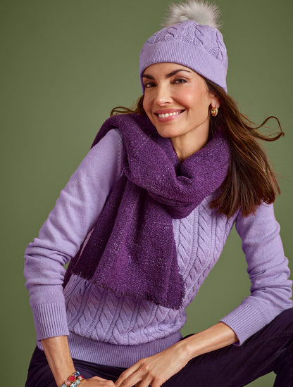 Talbots SOFT CABLE KNIT CREWNECK SWEATER
