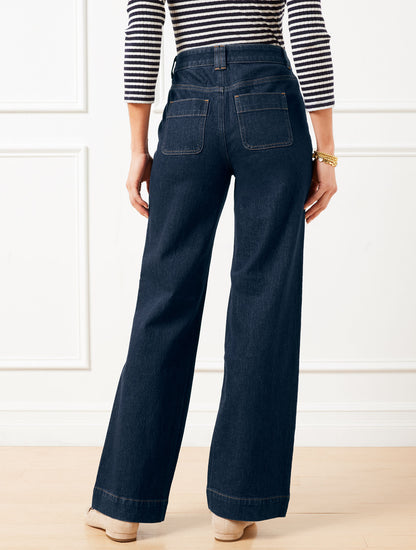 Talbots PATCH POCKET CLASSIC JEAN TROUSERS - ASTORIA WASH