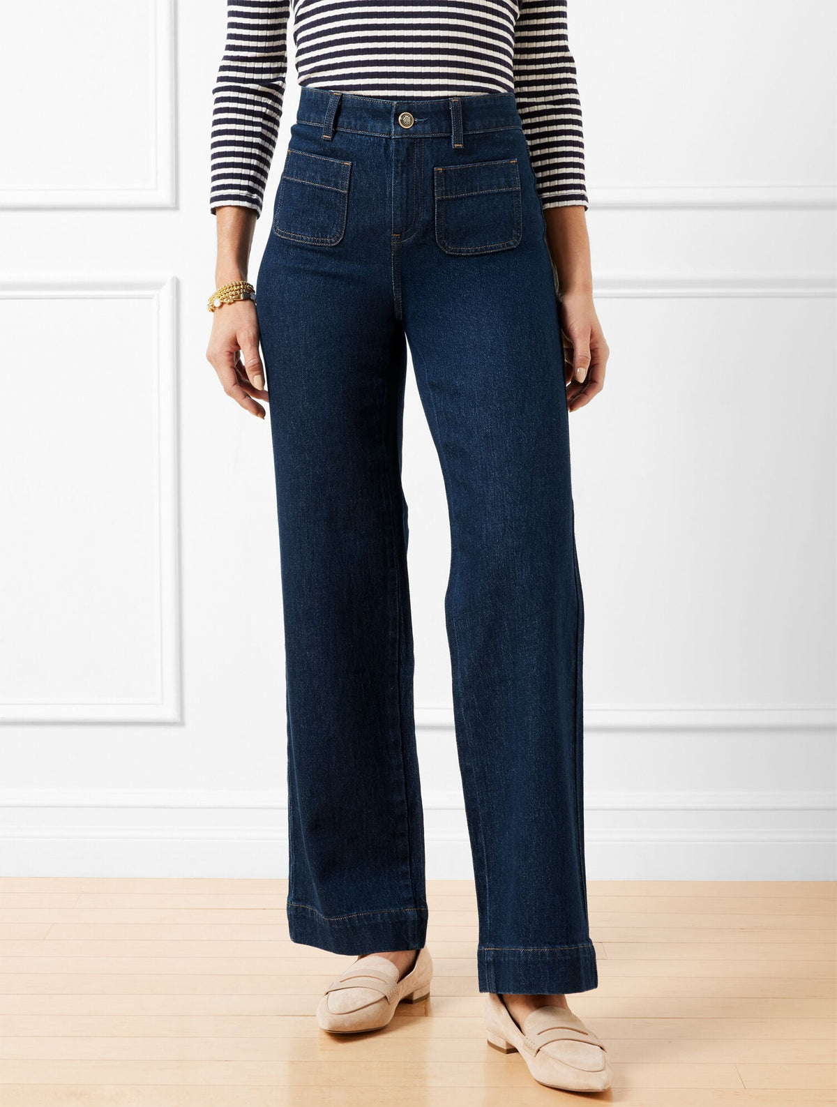 Talbots PATCH POCKET CLASSIC JEAN TROUSERS - ASTORIA WASH