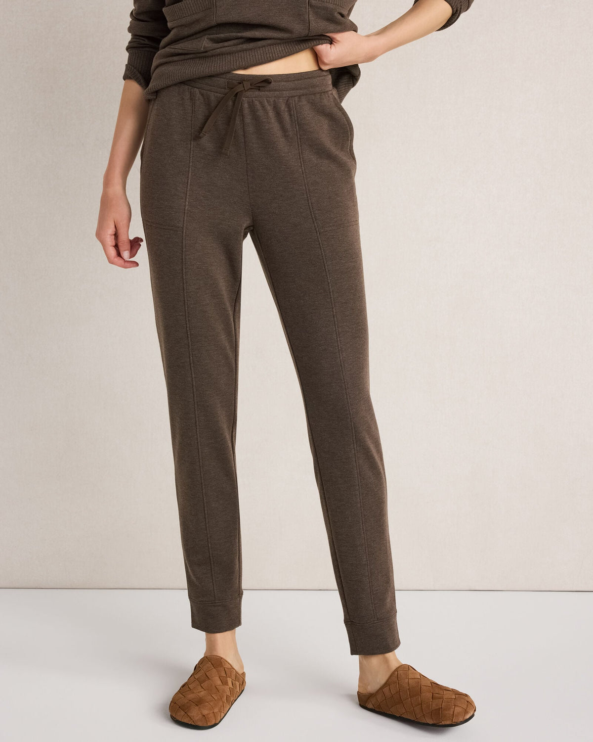 Talbots FLEECE PINTUCK JOGGERS