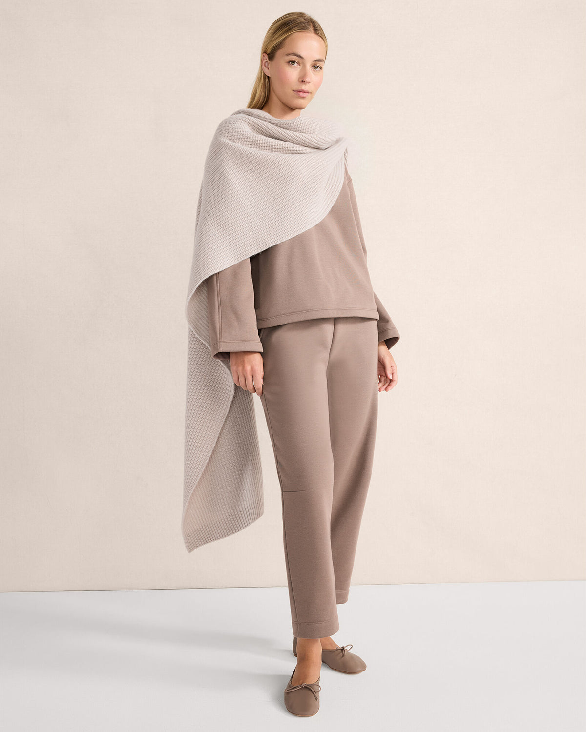 Talbots LUXE FLEECE BARREL-LEG PANTS