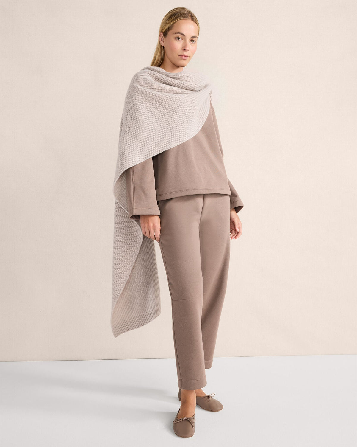 Talbots LUXE FLEECE BARREL-LEG PANTS