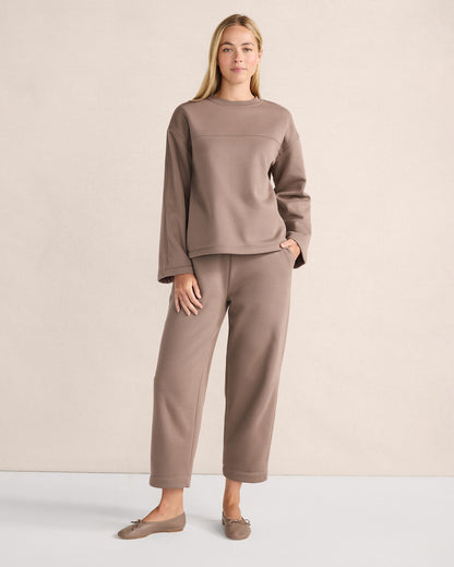 Talbots LUXE FLEECE BARREL-LEG PANTS