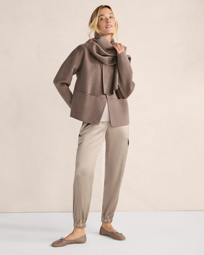 Talbots WASHABLE SILK DRAWSTRING CARGO JOGGERS