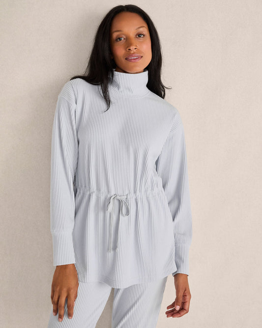 Talbots OTTOMAN RIB DRAWSTRING-WAIST TUNIC