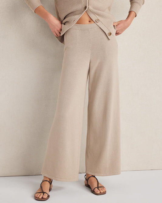 Talbots ORGANIC COTTON WIDE LEG PANTS