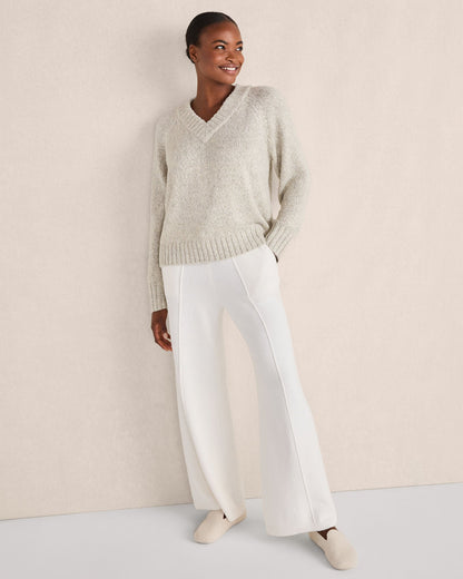 Talbots ORGANIC COTTON PINTUCK WIDE LEG PANTS